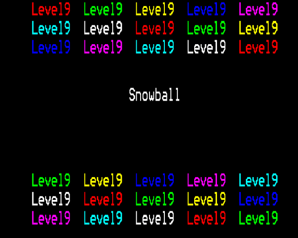 Snowball title screen image #1 