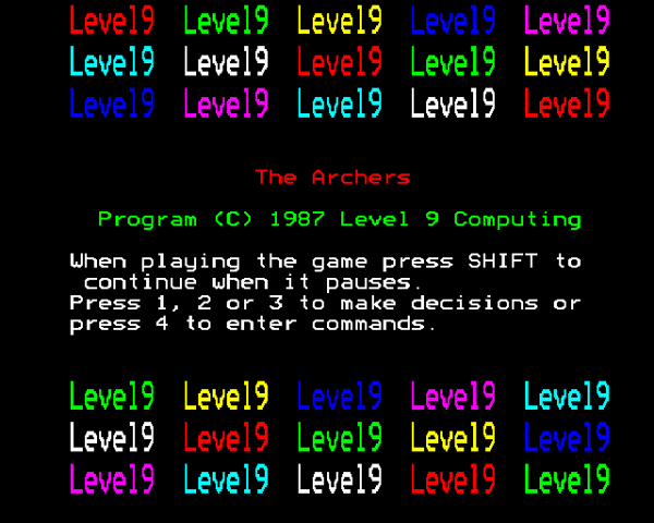 The Archers title screen image #1 