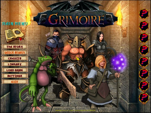 Grimoire: Heralds of the Winged Exemplar title screen image #1 