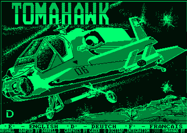 Tomahawk title screen image #1 