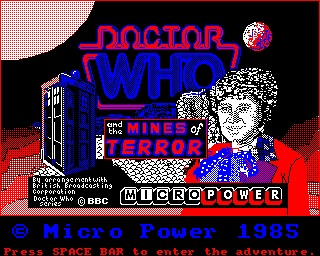 Doctor Who and the Mines of Terror  title screen image #1 