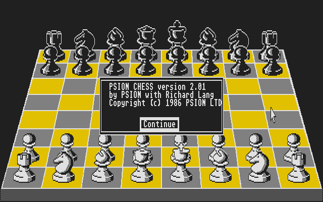 Psion Chess title screen image #1 