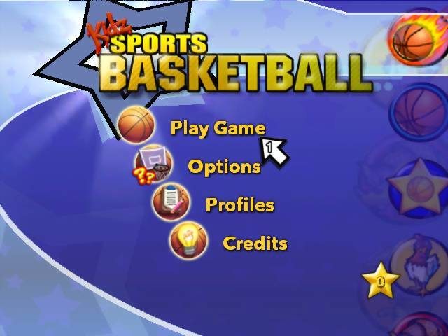 Kidz Sports: Basketball title screen image #1 