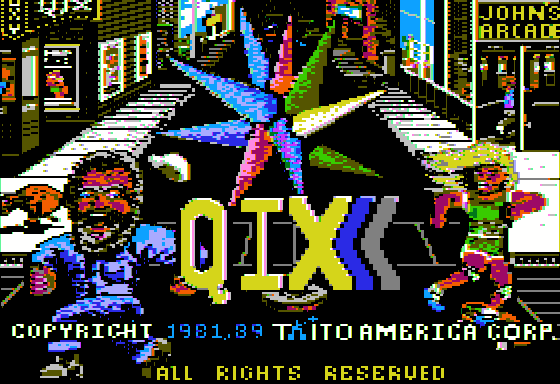 Qix: The Computer Virus Game title screen image #1 