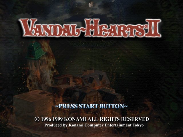 Vandal Hearts II title screen image #1 