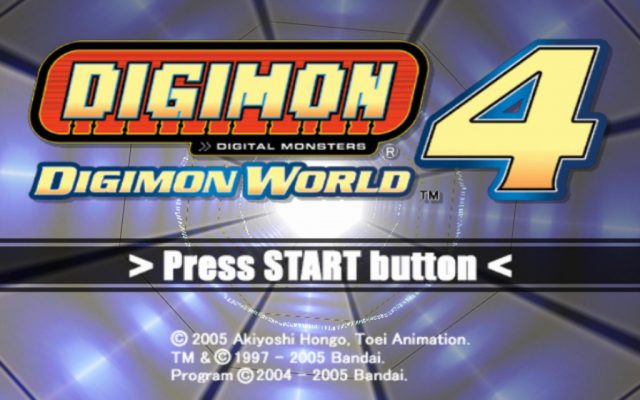 Digimon World 4 title screen image #1 