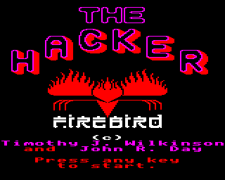 The Hacker title screen image #1 