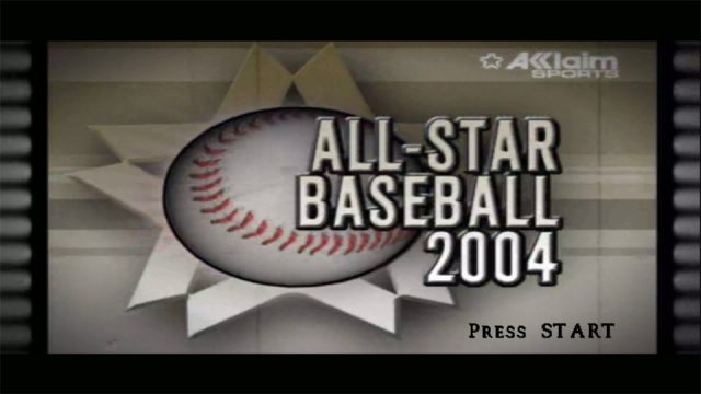 All-Star Baseball 2004  title screen image #1 