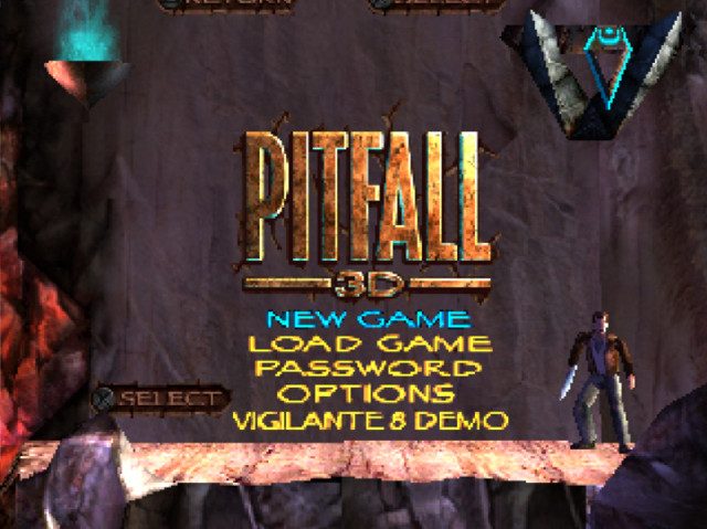 Pitfall 3D  title screen image #1 