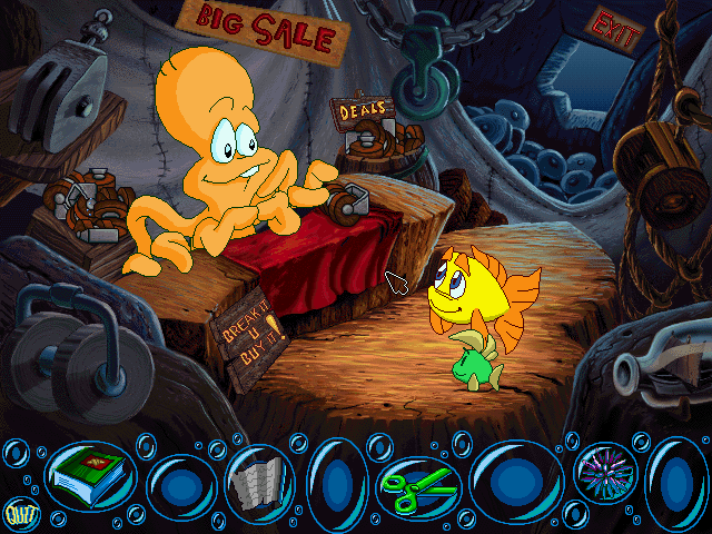 Freddi Fish 2: The Case of the Haunted Schoolhouse in-game screen image #2 