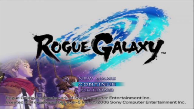 Rogue Galaxy  title screen image #1 