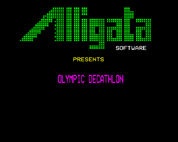 Olympic Decathlon title screen image #1 