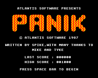 Panik! title screen image #1 