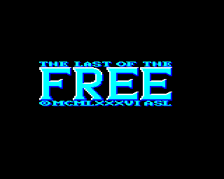 The Last of the Free title screen image #1 
