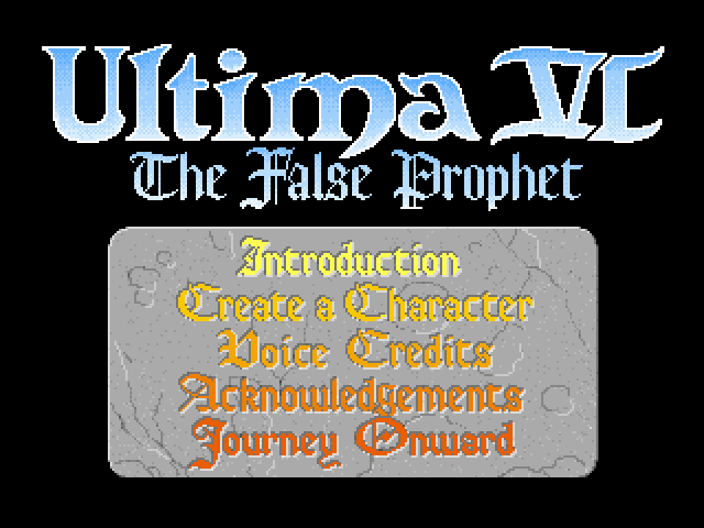Ultima VI: The False Prophet  title screen image #1 