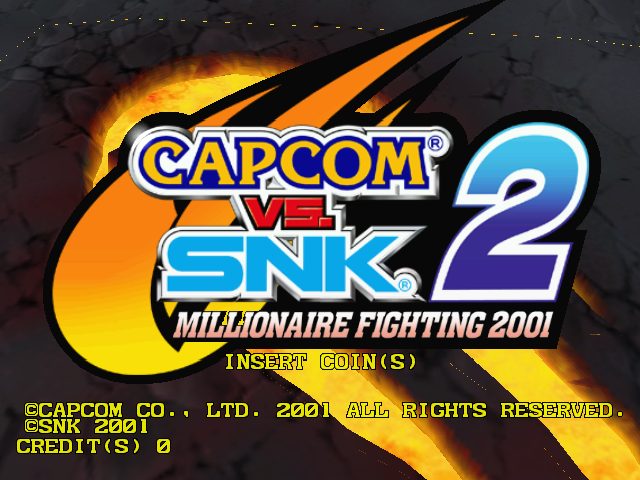Capcom vs. SNK 2: Millionaire Fighting 2001  title screen image #1 