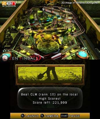 Zen Pinball 3D in-game screen image #1 