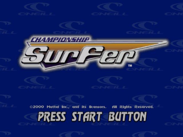 Championship Surfer title screen image #1 