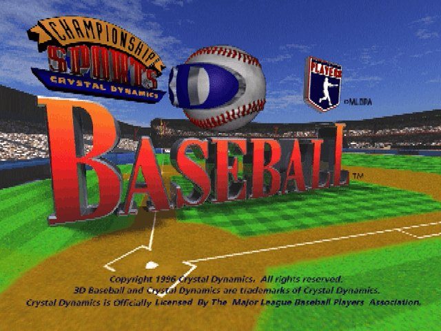 3D Baseball  title screen image #1 