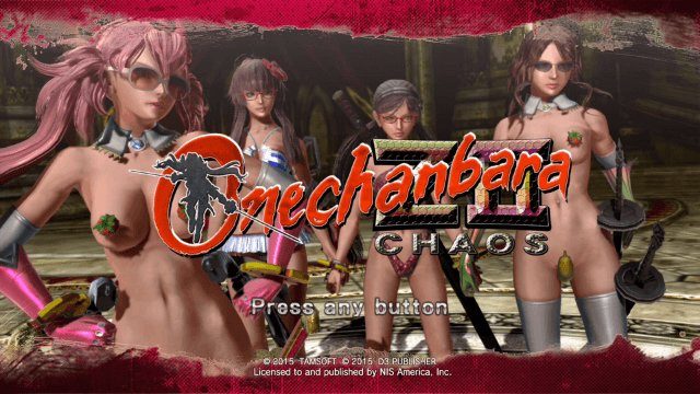 OneChanbara Z2: Chaos  title screen image #1 