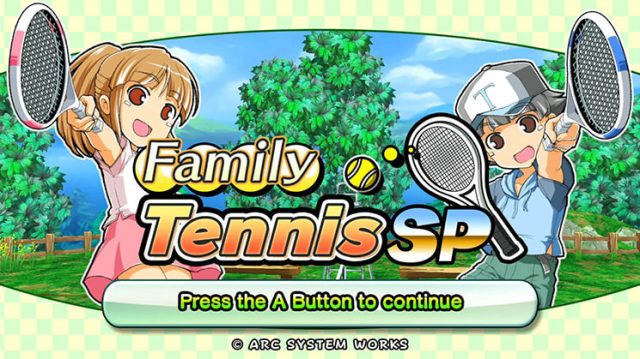 Family Tennis SP  title screen image #1 