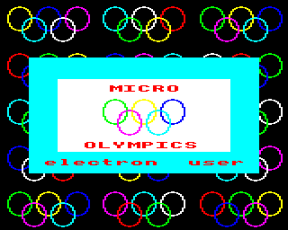 Micro Olympics title screen image #1 