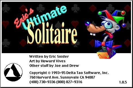 Eric's Ultimate Solitaire title screen image #1 