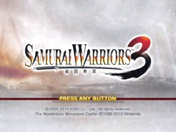 Samurai Warriors 3  title screen image #1 