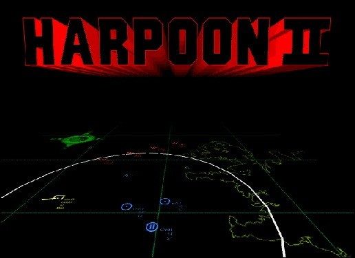 Harpoon II  title screen image #1 