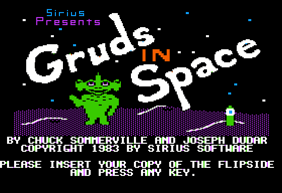 Gruds in Space gallery. Screenshots, covers, titles and ingame images