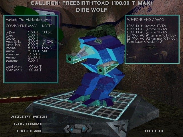 MechWarrior 2  in-game screen image #2 