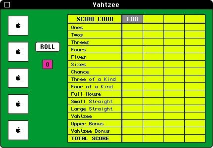 Mac Yahtzee in-game screen image #1 
