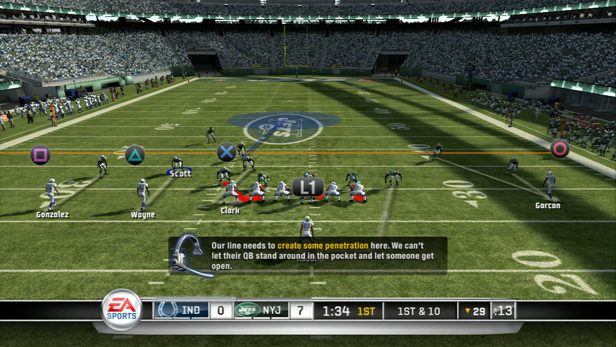Madden NFL 11 in-game screen image #1 