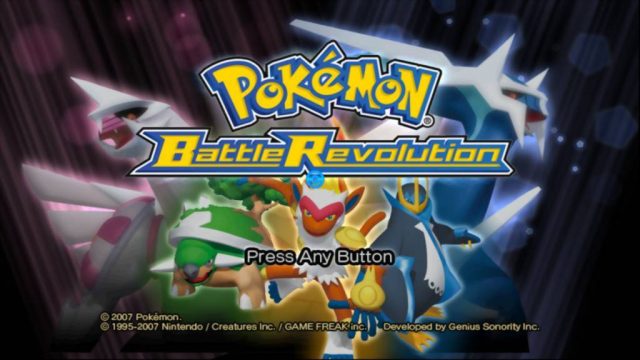 Pokémon Battle Revolution title screen image #1 