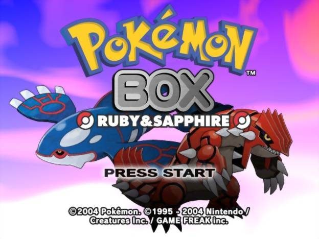 Pokémon Box: Ruby and Sapphire  title screen image #1 