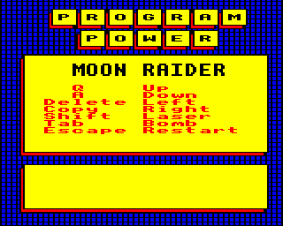 Moon Raider title screen image #1 