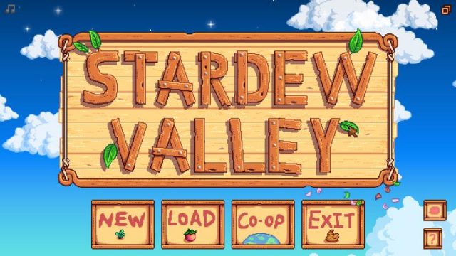 Stardew Valley title screen image #1 Title menu