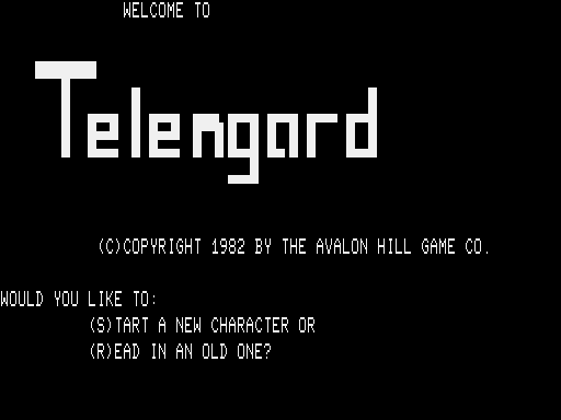 Telengard title screen image #1 