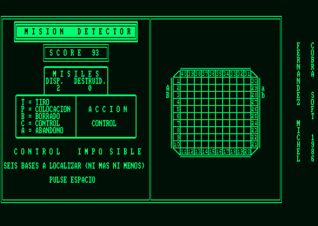 Mission Detector  in-game screen image #1 