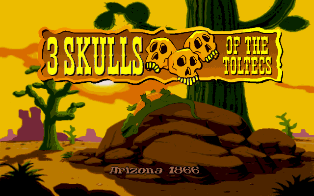 3 Skulls of the Toltecs  title screen image #1 