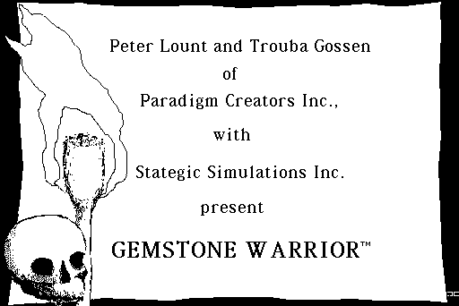 Gemstone Warrior title screen image #1 