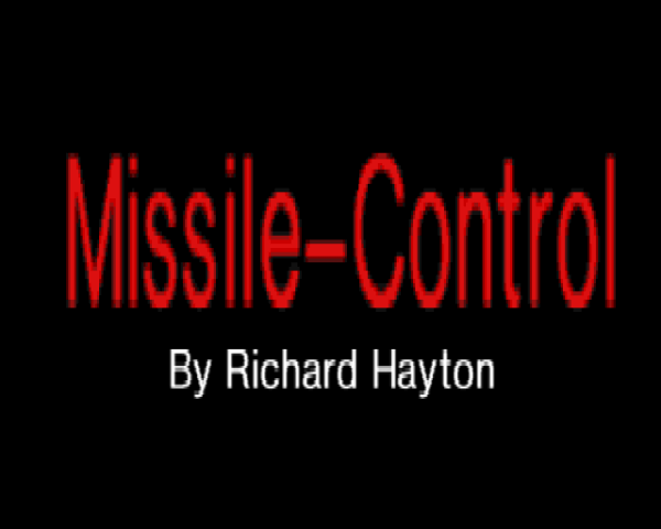 Missile Control title screen image #1 