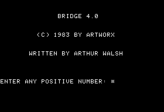 Bridge 4.0 title screen image #1 