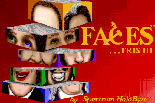 Faces ...tris III  title screen image #1 
