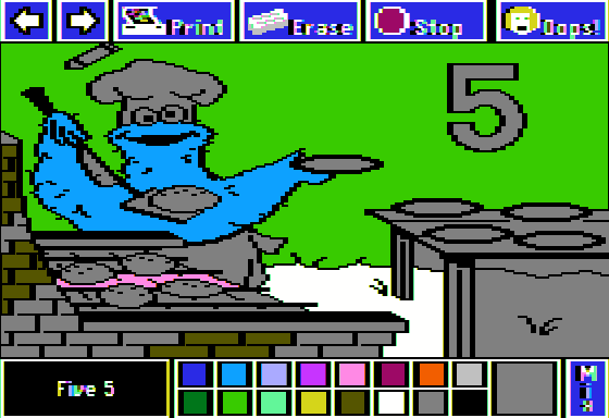The Sesame Street Crayon: Numbers Count in-game screen image #1 