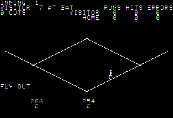 Computer Baseball Strategy in-game screen image #1 