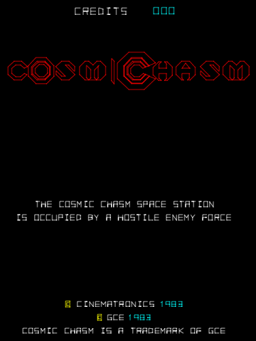 Cosmic Chasm title screen image #1 
