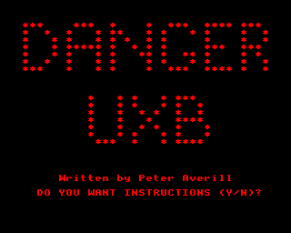 Danger UXB  title screen image #1 