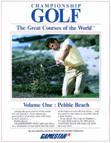 Championship Golf: The Great Courses of the World - Volume One: Pebble Beach  package image #1 