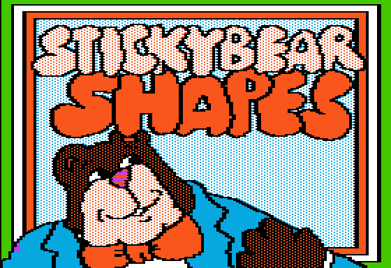 Stickybear Shapes title screen image #1 